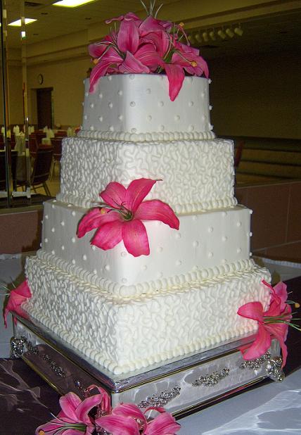 11 pink square wedding