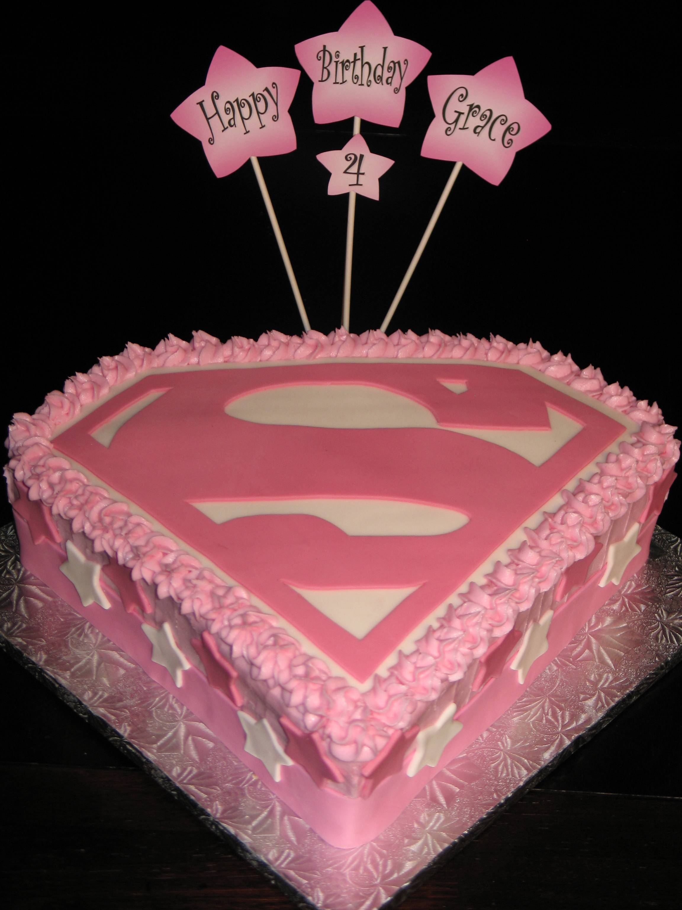 Supergirl Birthday Cakes Supergirl Birthday Cakes
