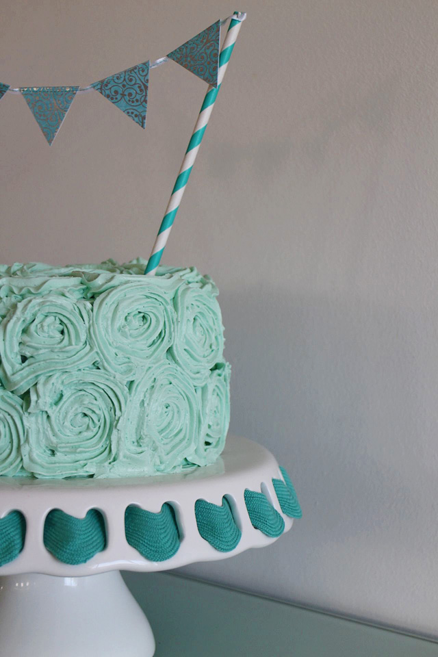 Teal Birthday Cakes with Roses Teal Birthday Cakes with Roses