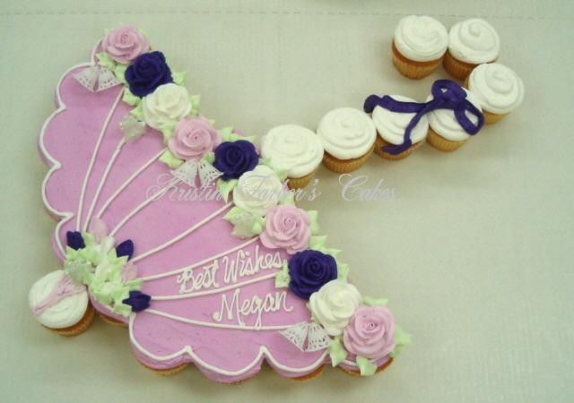 Umbrella for Bridal Shower Cupcake Cake Umbrella for Bridal Shower Cupcake Cake
