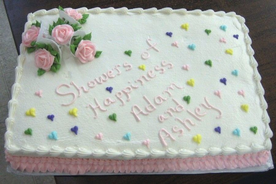 Wedding Shower Sheet Cake Wedding Shower Sheet Cake