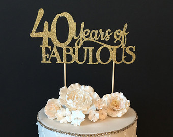 40 Wedding Anniversary Cake Toppers 40 Wedding Anniversary Cake Toppers