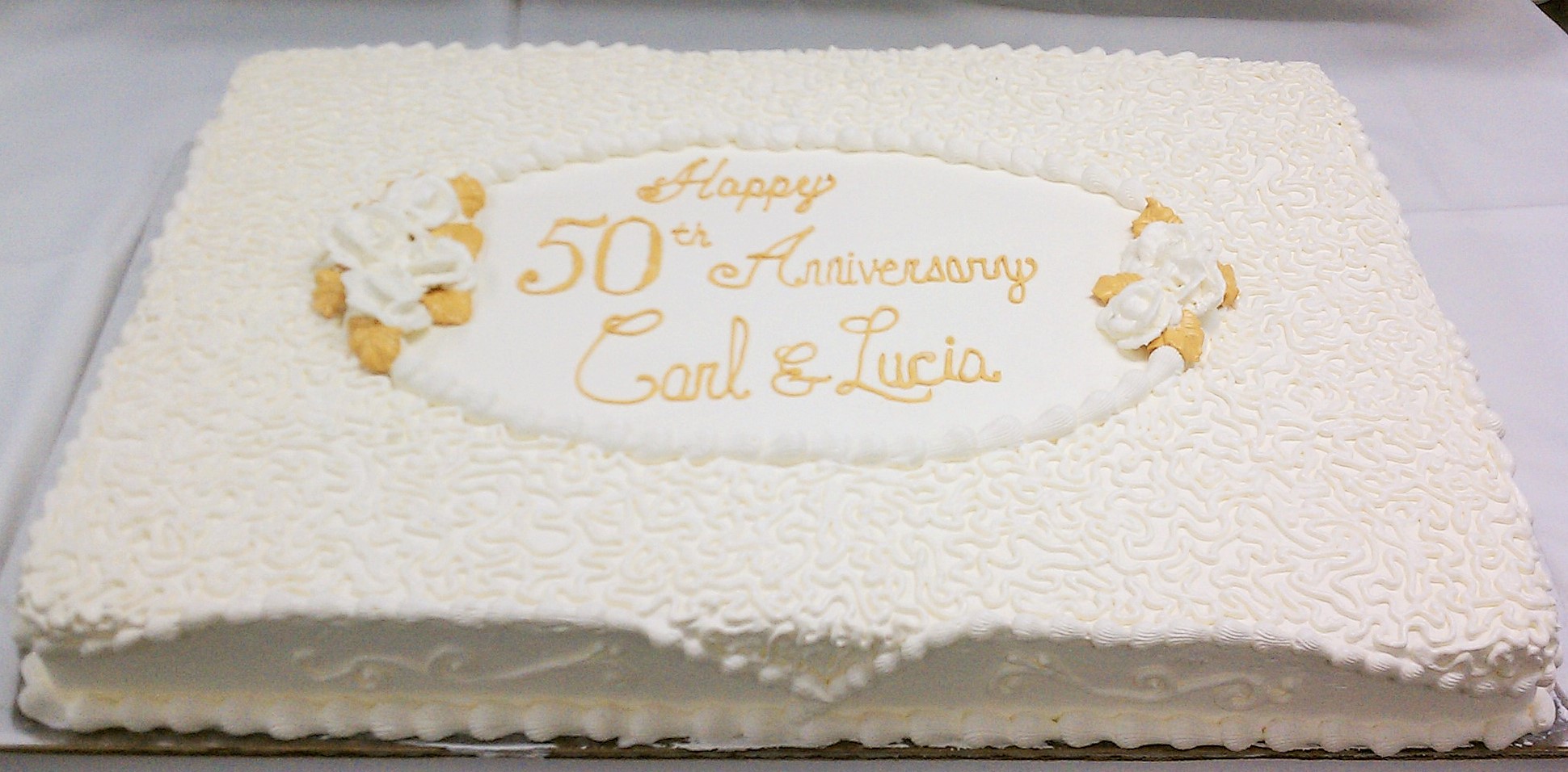 50th Anniversary Sheet Cake 50th Anniversary Sheet Cake
