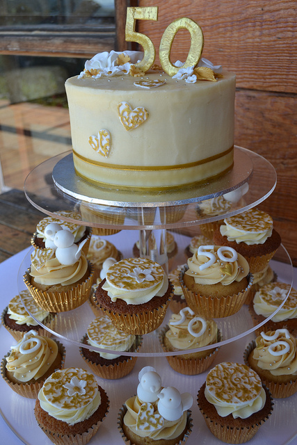 50th Wedding Anniversary Cake Cupcakes 50th Wedding Anniversary Cake Cupcakes