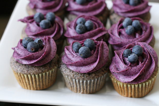 Blueberry Cupcakes with Cream Cheese Frosting Blueberry Cupcakes with Cream Cheese Frosting