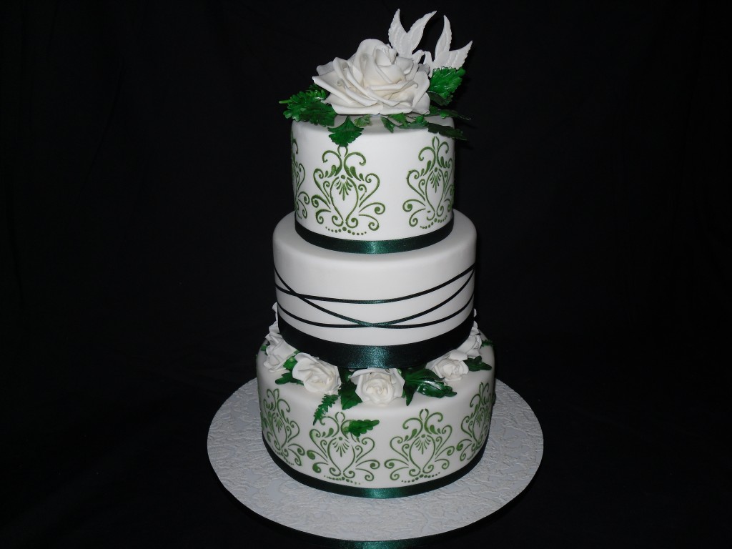 12 Emerald Green Wedding Cakes Photo , Emerald Green Cake
