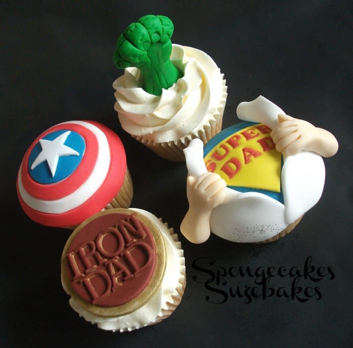 Father's Day Cake and Cupcakes Father's Day Cake and Cupcakes
