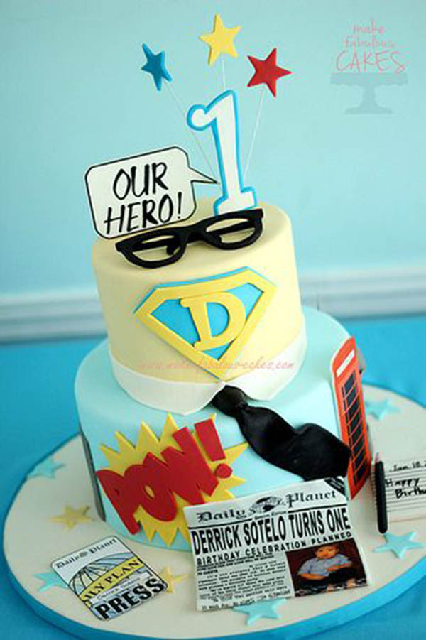 Father's Day Superman Cake