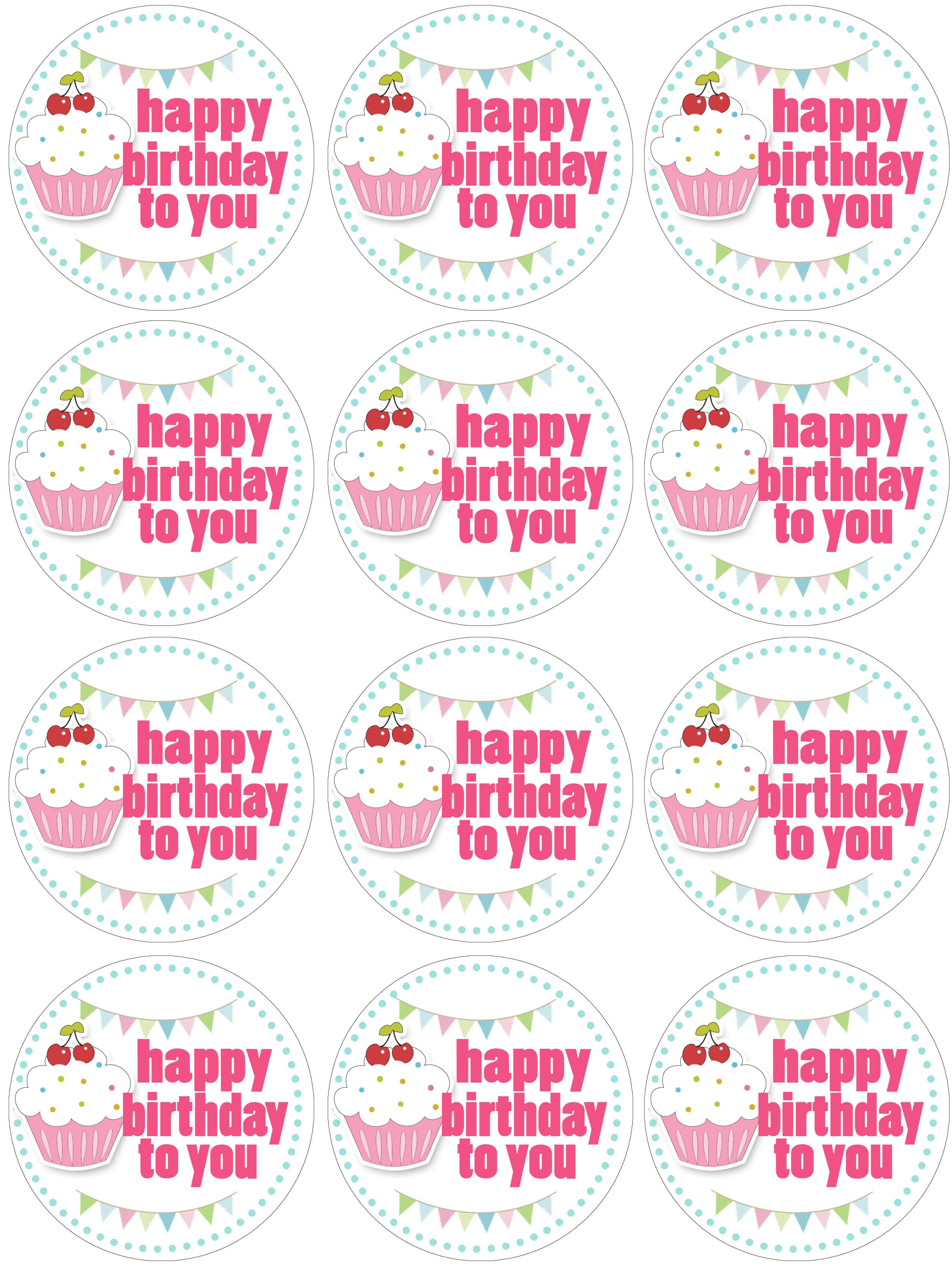 10 Printable Birthday Cupcakes Picture - Absolutely free Printable Joyful photograph about Free Printable Cupcake Toppers Template identified as 10 Printable Birthday Cupcakes Picture - Free of charge Printable Joyful