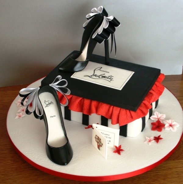 Happy Birthday Shoe Cake with Shoes Happy Birthday Shoe Cake with Shoes