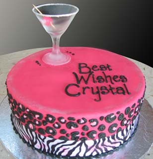 Martini Shaped Birthday Cake Martini Shaped Birthday Cake