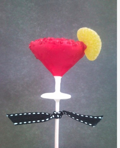 Martini Shaped Cake Pops Martini Shaped Cake Pops