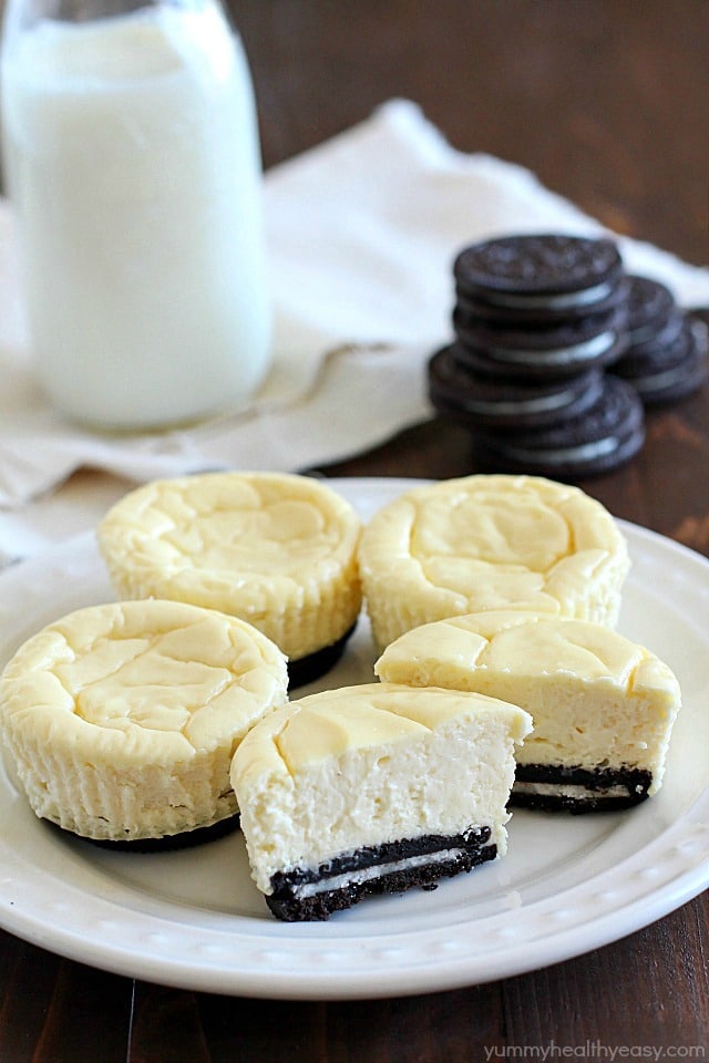 Mini Cheesecakes with Oreo Crust Mini Cheesecakes with Oreo Crust
