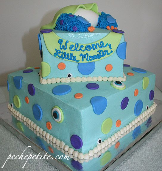 Monsters Inc Baby Shower Cake Monsters Inc Baby Shower Cake