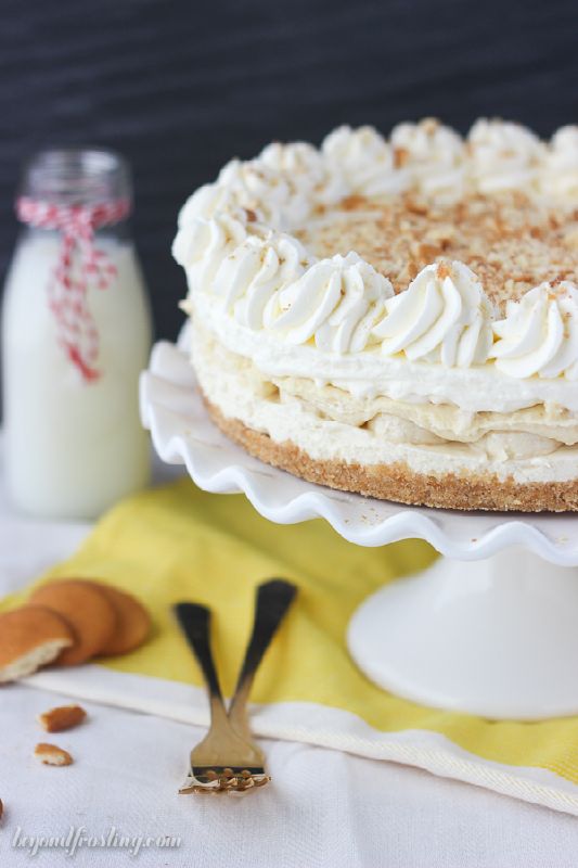 No-Bake Banana Pudding Cheesecake No-Bake Banana Pudding Cheesecake
