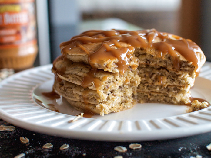 Peanut Butter Pancakes with Syrup Peanut Butter Pancakes with Syrup