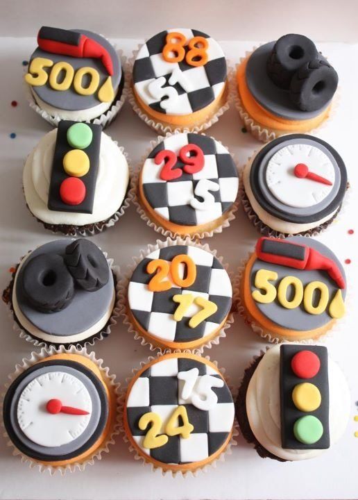 Race Car Party Cupcakes Race Car Party Cupcakes