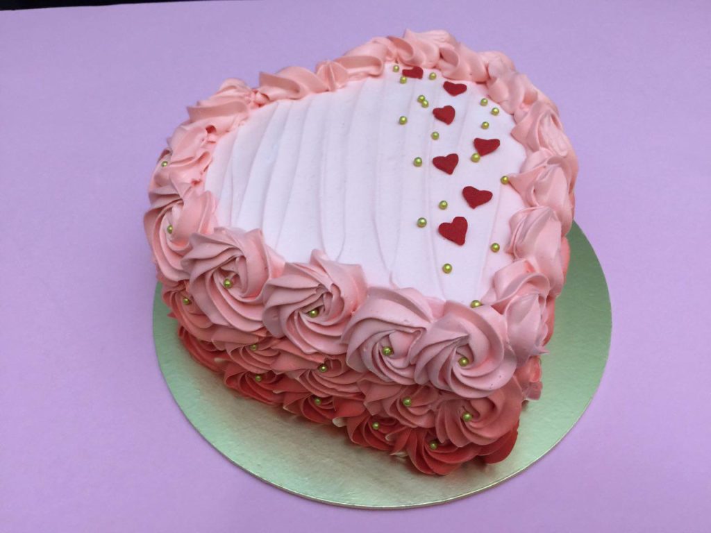 Red Heart Shape Cake Red Heart Shape Cake