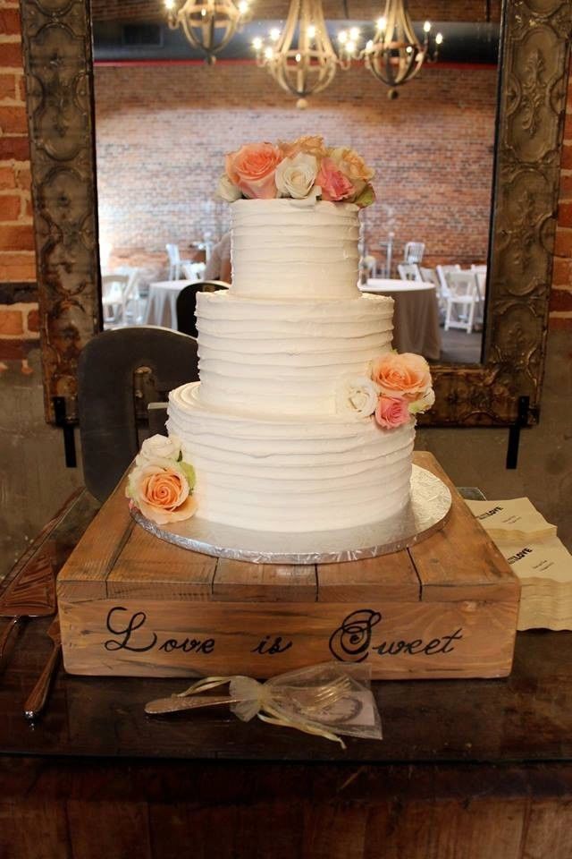 Rustic Wood Cake Stand Wedding