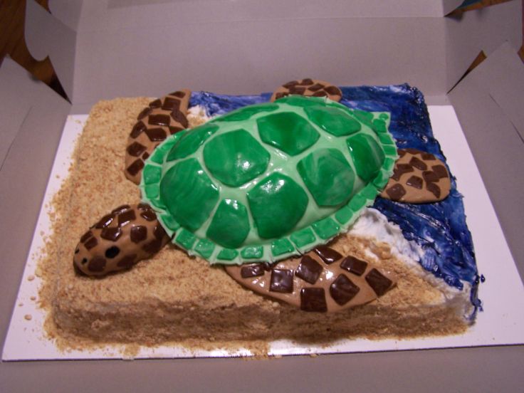 Sea Turtle Birthday Cake Ideas Sea Turtle Birthday Cake Ideas