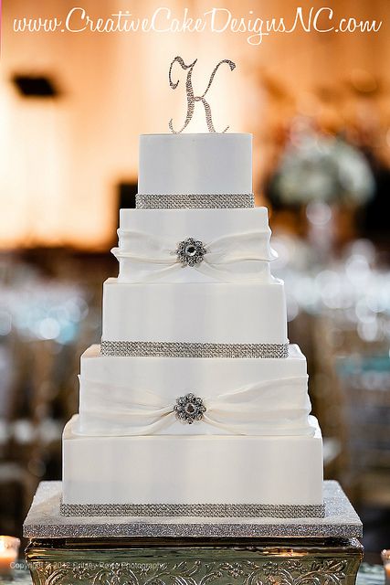 11 Photos of Elegant Square Wedding Cakes Blue Father's Day