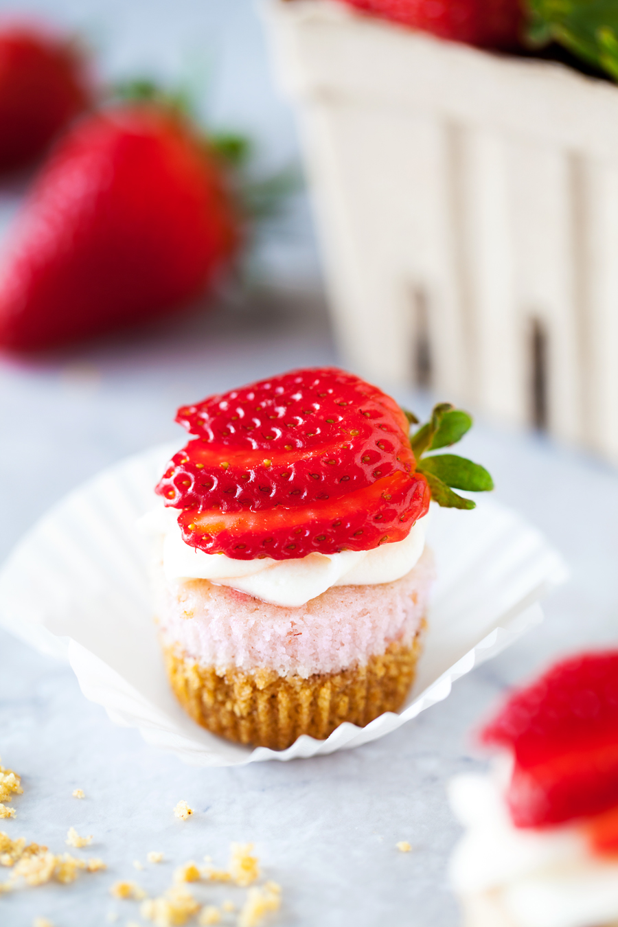 Strawberry Mini Cheesecake Cupcakes Recipe Strawberry Mini Cheesecake Cupcakes Recipe