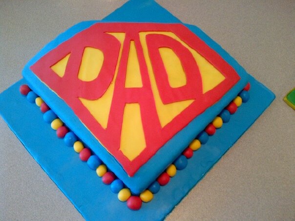 Super Dad Father's Day Cake