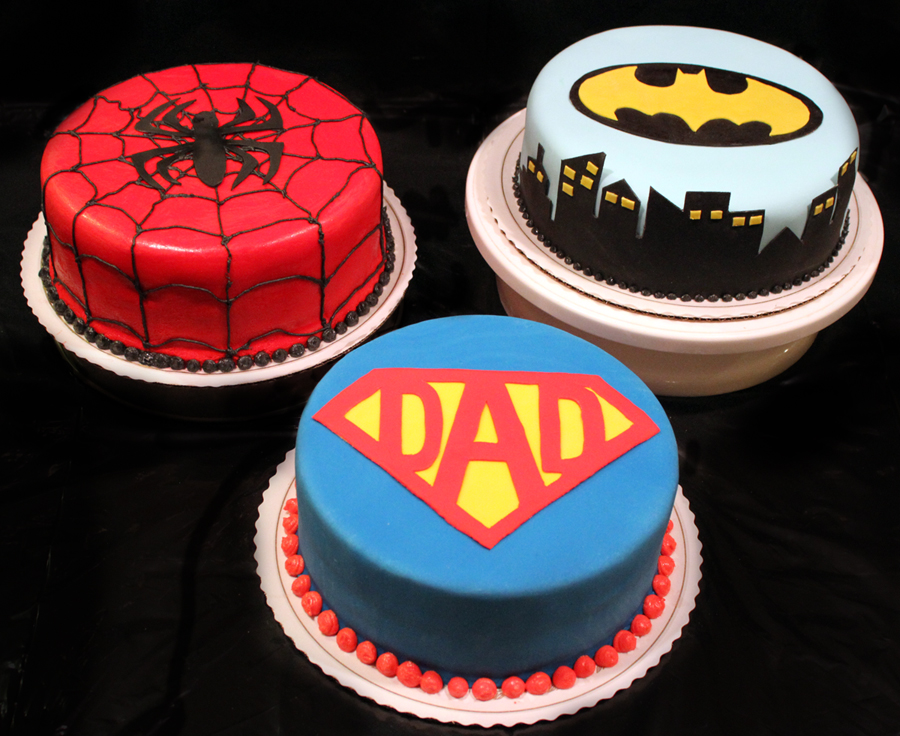 9 Photos of Super Hero Father's Day Cakes