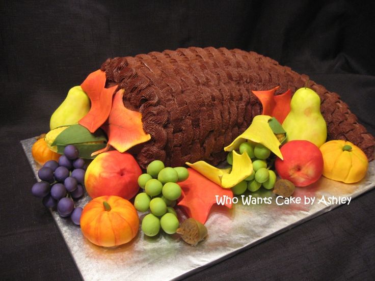 Thanksgiving Cornucopia Cake Ideas