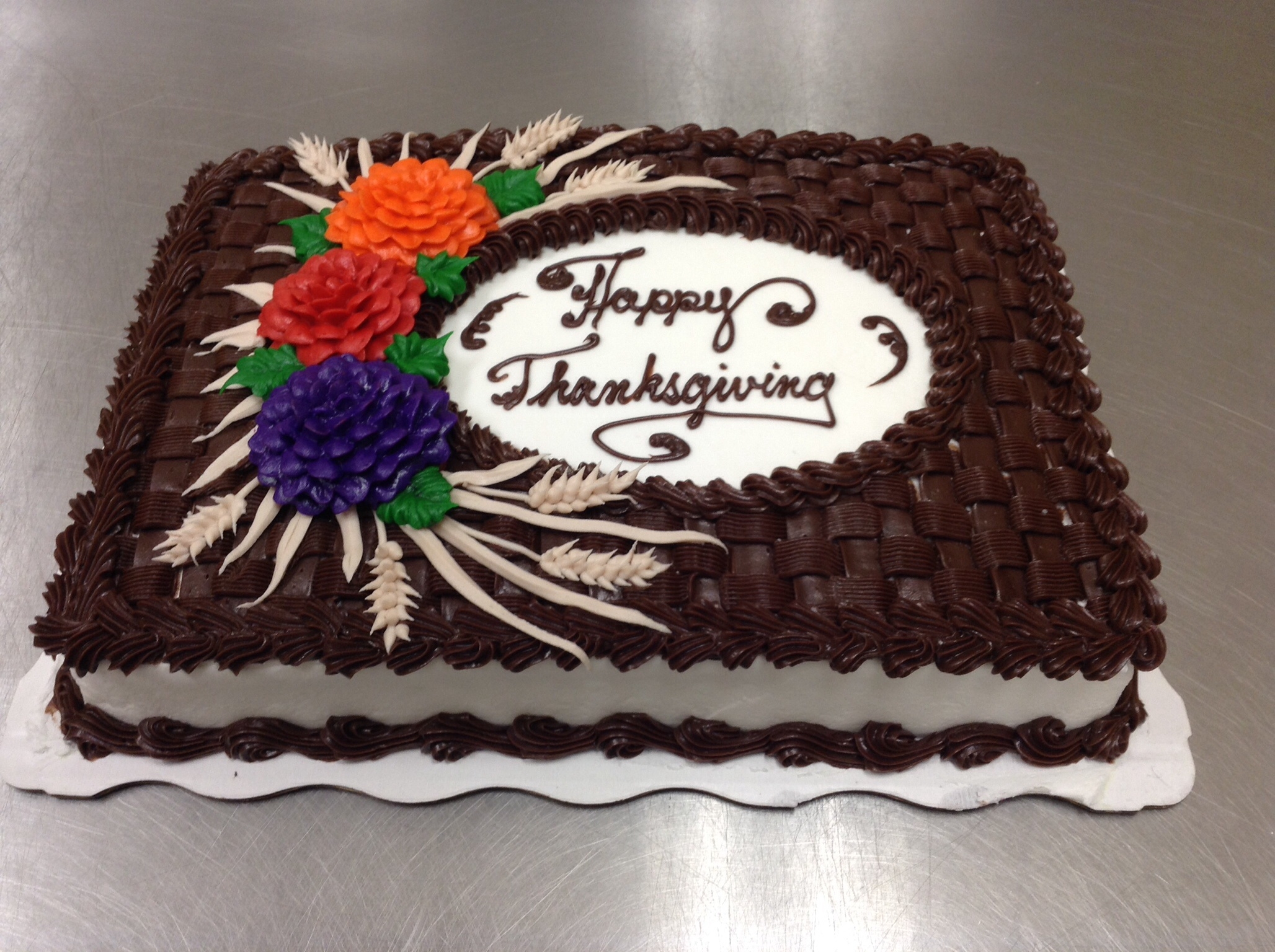 Thanksgiving Turkey Cupcake Cake
