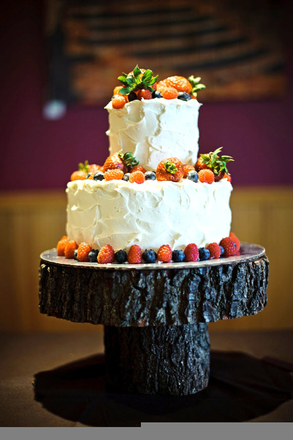 Tree Trunk Wedding Cake Stand