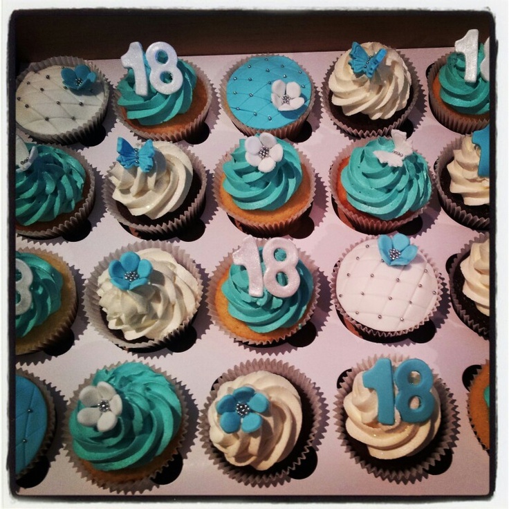 5 18th Birthday Cupcakes Photo 18th Birthday Cupcake Cake 18th