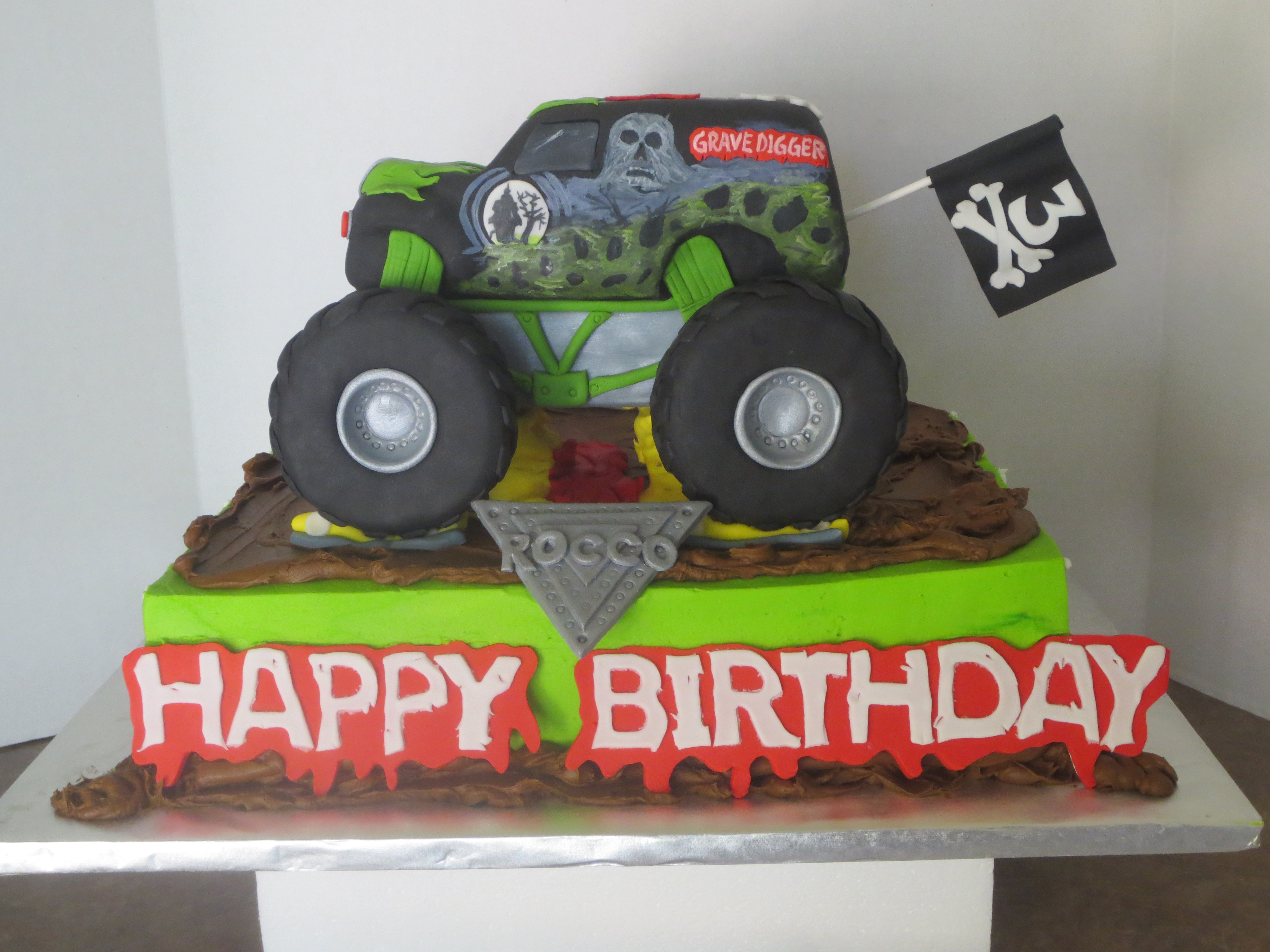 Grave Digger Monster Truck Cake Grave Digger Monster Truck Cake