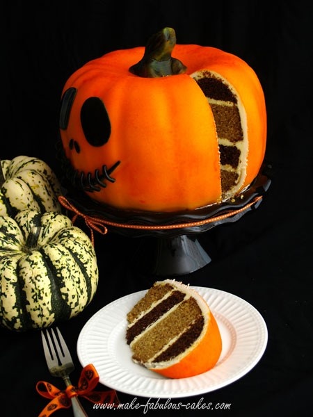 Halloween Pumpkin Cake Recipe