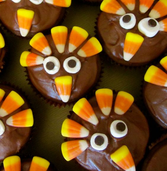 Kids Thanksgiving Turkey Cupcakes Kids Thanksgiving Turkey Cupcakes