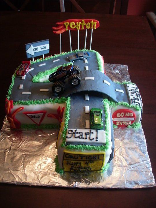 Monster Truck Birthday Cake Monster Truck Birthday Cake