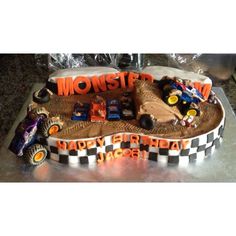 Monster Truck Track Cake Monster Truck Track Cake
