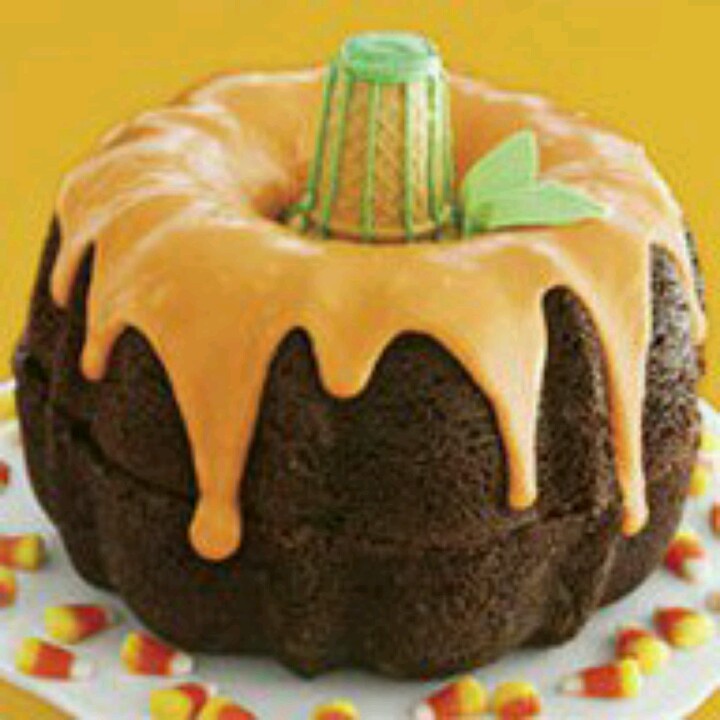 7 Photos of Pumpkin Bundt Cakes Halloween Cakes