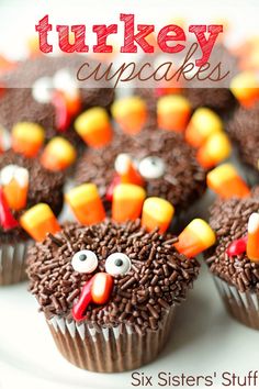 Recipe Thanksgiving Turkey Cupcakes for Kids Recipe Thanksgiving Turkey Cupcakes for Kids