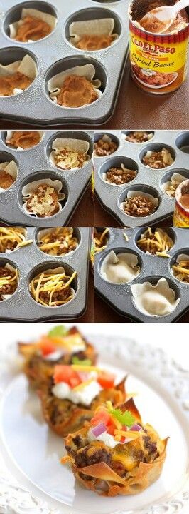 Taco Cupcakes Taco Cupcakes