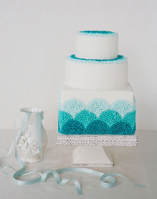 Turquoise Buttercream Wedding Cakes Turquoise Buttercream Wedding Cakes