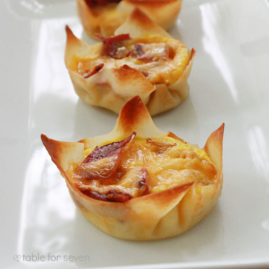 Wonton Breakfast Cups Wonton Breakfast Cups