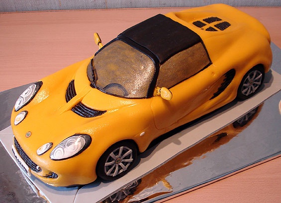 Car Shaped Birthday Cake Car Shaped Birthday Cake
