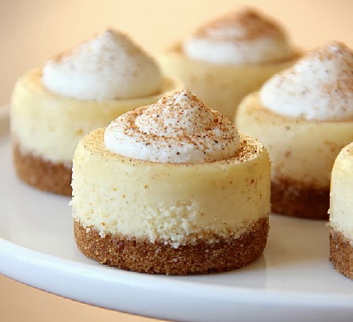 Eggnog Mini Cheesecakes Recipe Eggnog Mini Cheesecakes Recipe