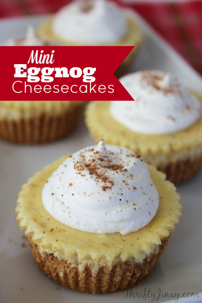 Eggnog Mini Cheesecakes Recipe Eggnog Mini Cheesecakes Recipe