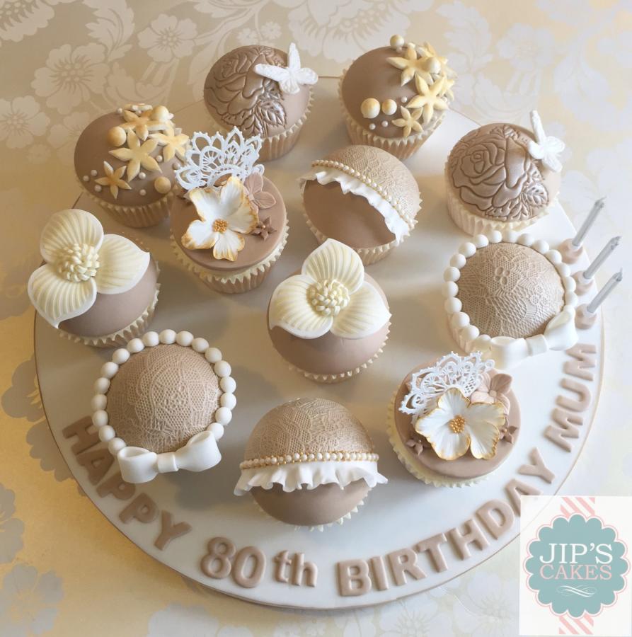 Elegant Birthday Cupcakes Elegant Birthday Cupcakes