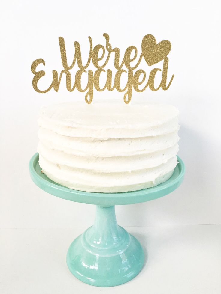 Engagement Party Cake Toppers
