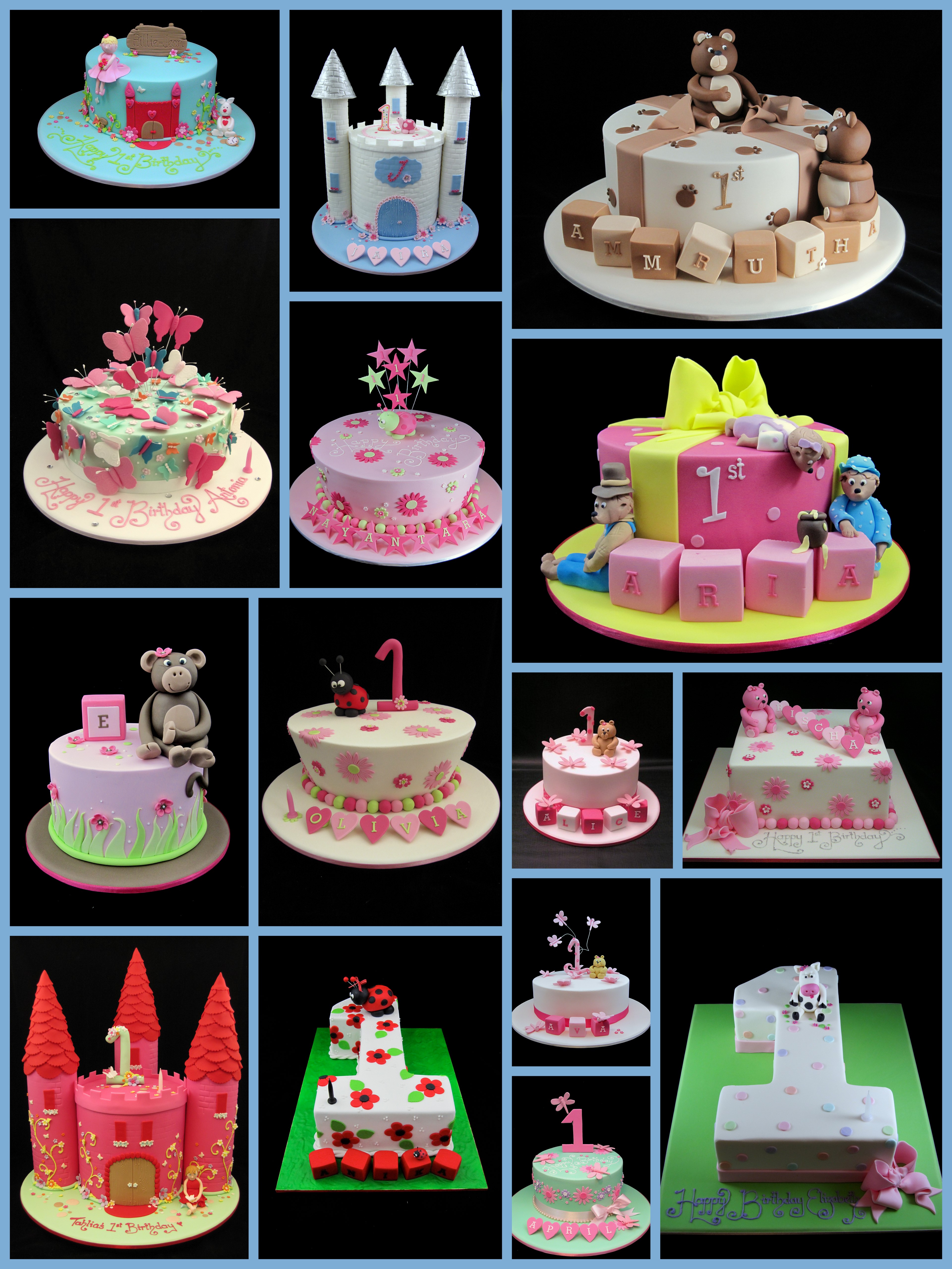 10 1st Birthday Cakes Party Girl Photo Girls Birthday Cake Ideas