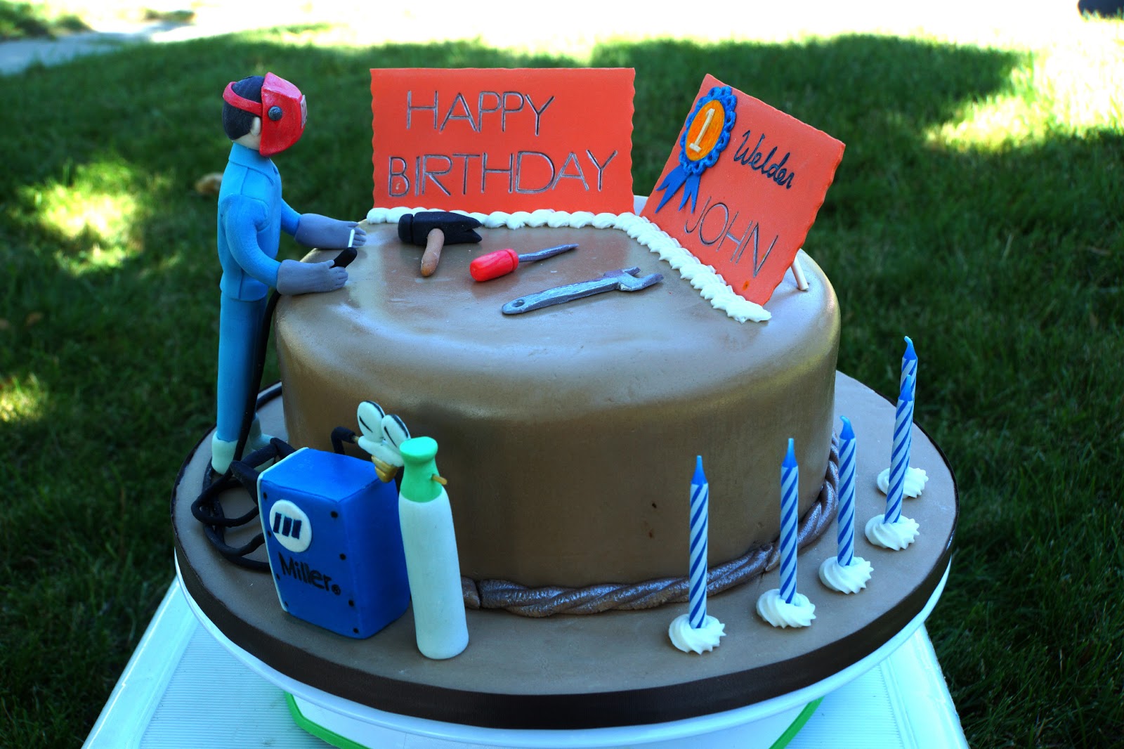 Happy Birthday Welder Cake Happy Birthday Welder Cake