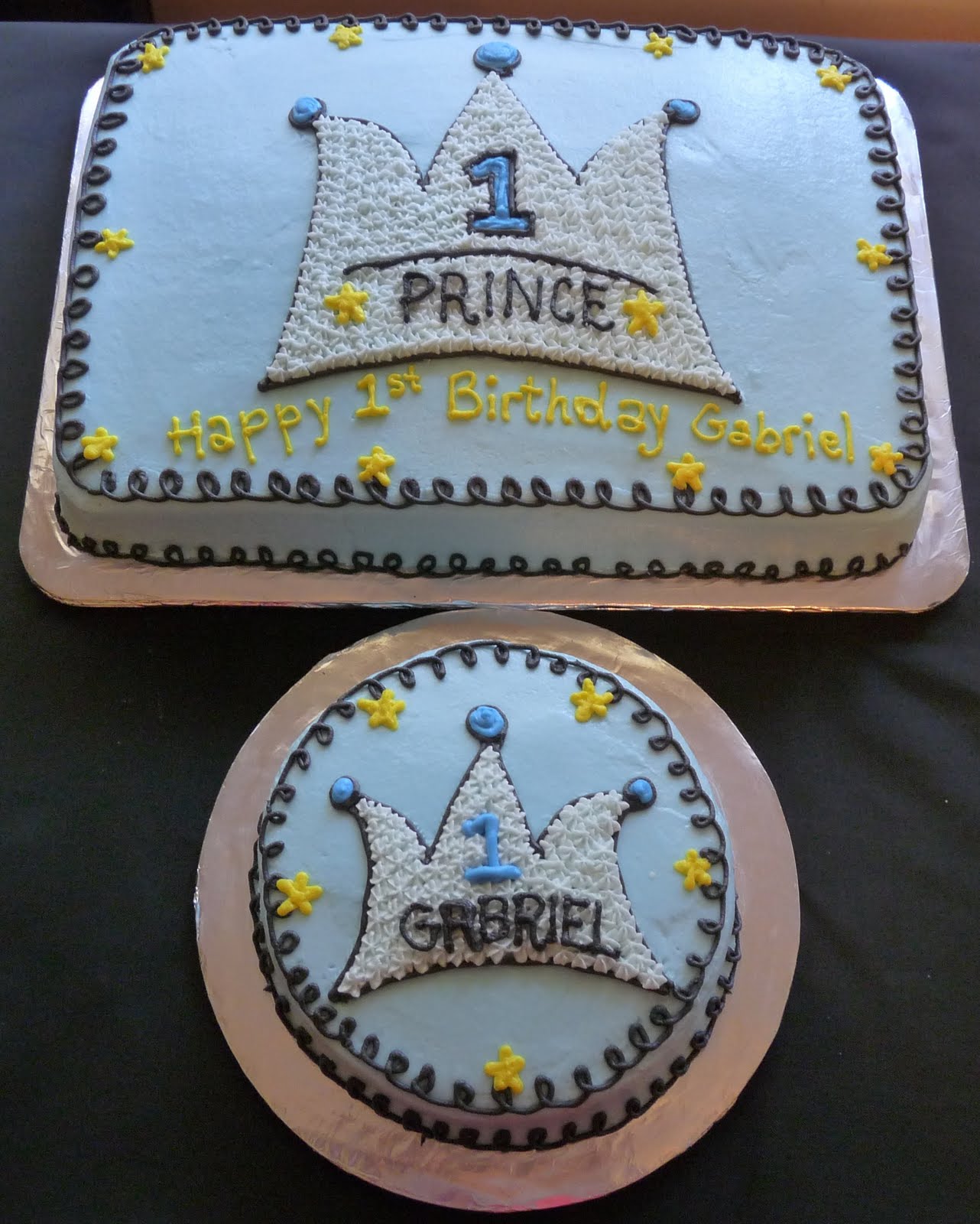 Little Prince First Birthday Cake Little Prince First Birthday Cake